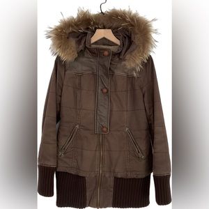 Mackage Brown Utility Jacket Size Medium